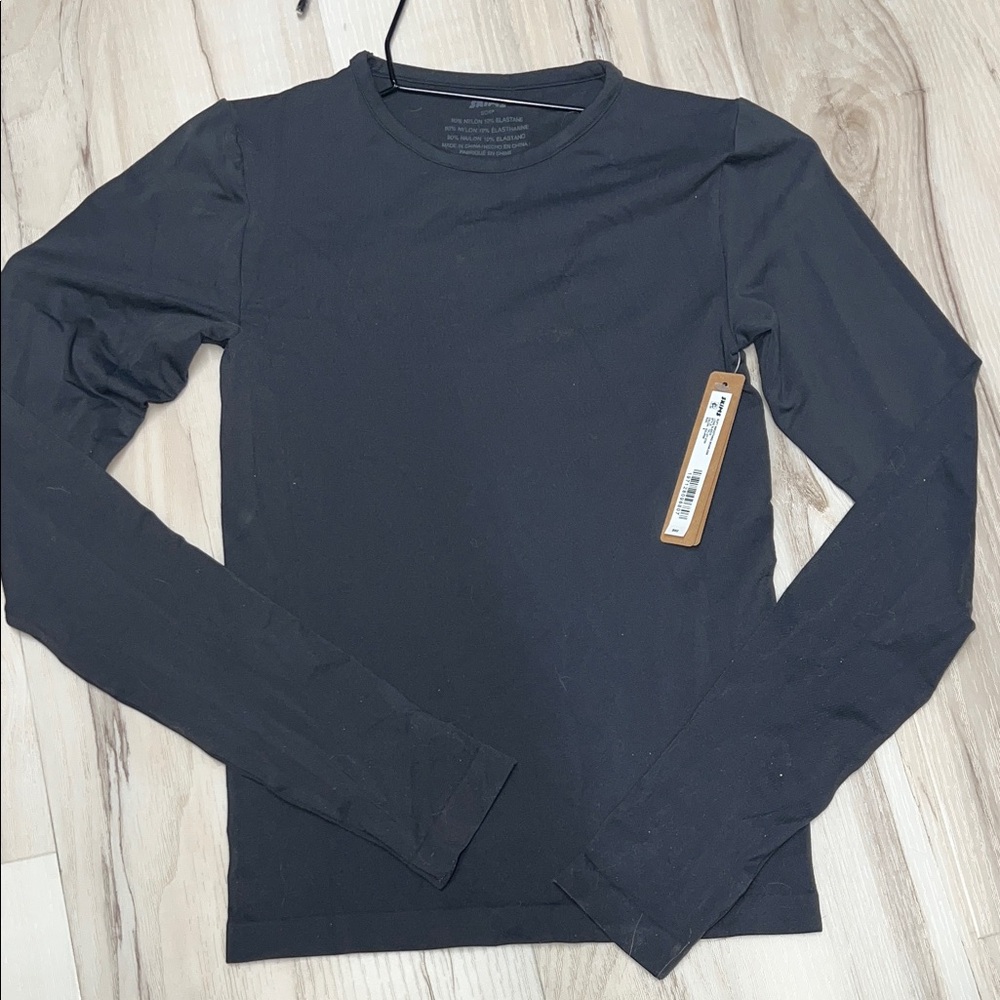 SKIMS Charcoal Long Sleeve Tee